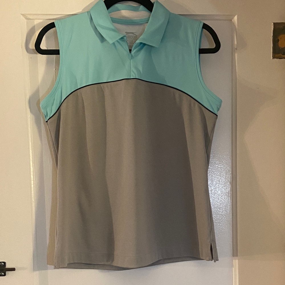 Slazenger Aqua and Gray Women's Tank Top